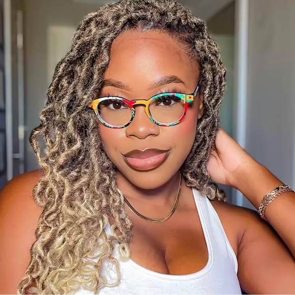 Bold-Multi-Colored UNISEX Non-Prescription Frames - Picture 5 of 8